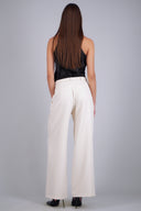 Pantalon sastre wide leg cinto a tono