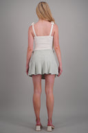 Falda mini tableada gingham