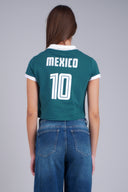 Top corto tipo polo México
