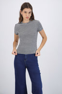 Playera fit slim rayas