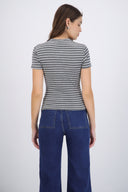 Playera fit slim rayas
