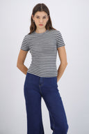 Playera fit slim rayas