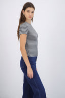 Playera fit slim rayas