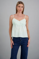Top de tirantes estampado rayas botones