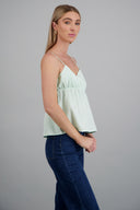 Top de tirantes estampado rayas botones