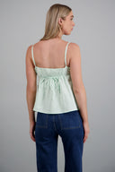 Top de tirantes estampado rayas botones