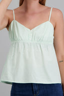 Top de tirantes estampado rayas botones