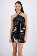 Top halter lentejuelas