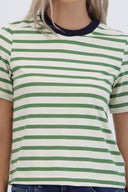 Tshirt rayas cuello contraste