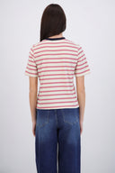 Tshirt rayas cuello contraste