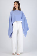 Capa chiffon asimétrica