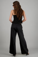 Pantalon satinado tiro alto