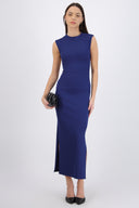 Vestido rib escote espalda