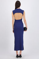 Vestido rib escote espalda
