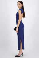 Vestido rib escote espalda