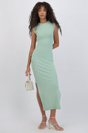 Vestido rib escote espalda