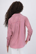 Blusa satin rayas