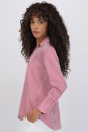 Blusa satin rayas