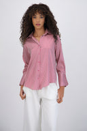 Blusa satin rayas