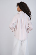 Blusa satin rayas