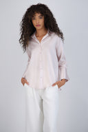 Blusa satin rayas