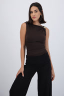 Body drapeado detalle broche