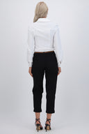 Pantalón chino cinturón trenzado