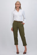 Pantalón chino cinturón trenzado