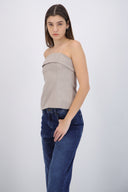 Top strapless rayas