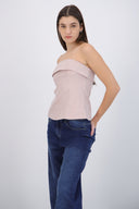 Top strapless rayas