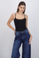 Bodysuit liso encaje