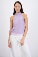 Top halter detalle encaje
