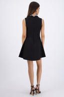 Vestido mini alamares