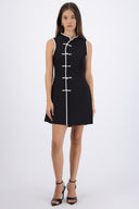 Vestido mini alamares