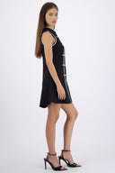 Vestido mini alamares