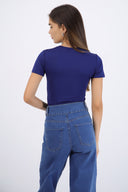 Body liso manga corta