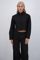 Camisa cropped rayas