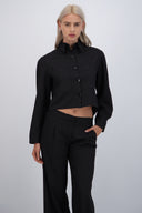 Camisa cropped rayas