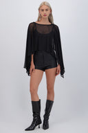 Capa mesh brillos