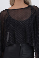 Capa mesh brillos
