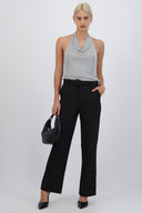 Pantalón cinturón liso
