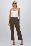 Pantalón liso rayas