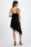 Vestido velvet encaje
