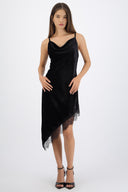 Vestido velvet encaje