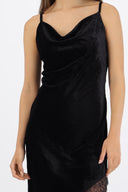 Vestido velvet encaje
