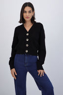Cardigan cuello v detalle botones