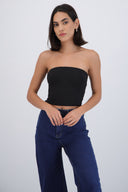 Top cropped liso básico