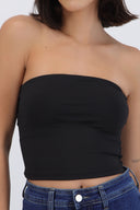 Top cropped liso básico