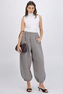 Pantalón balloon cuadros