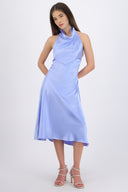 Vestido satinado cascada